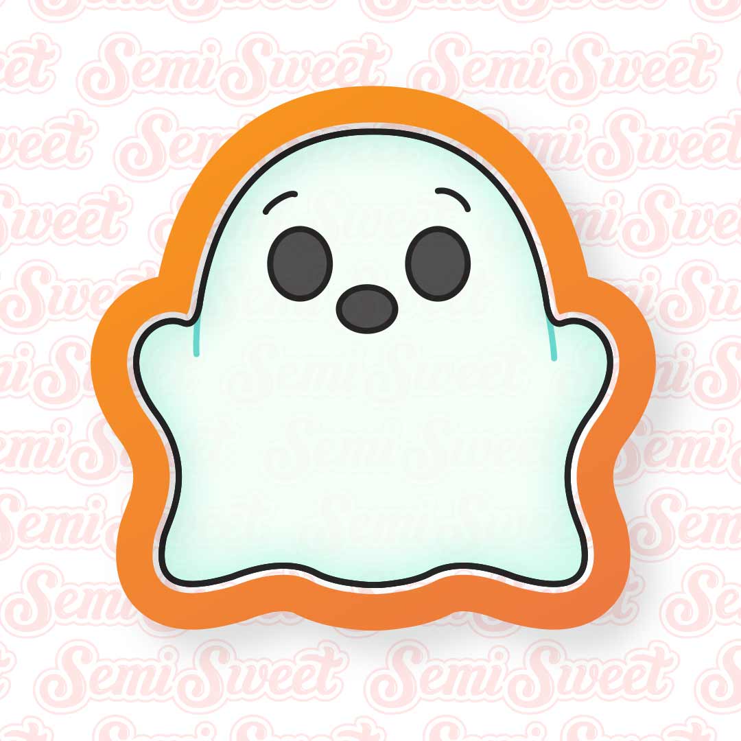 Chubby Ghost Cookie Cutter | Semi Sweet Designs