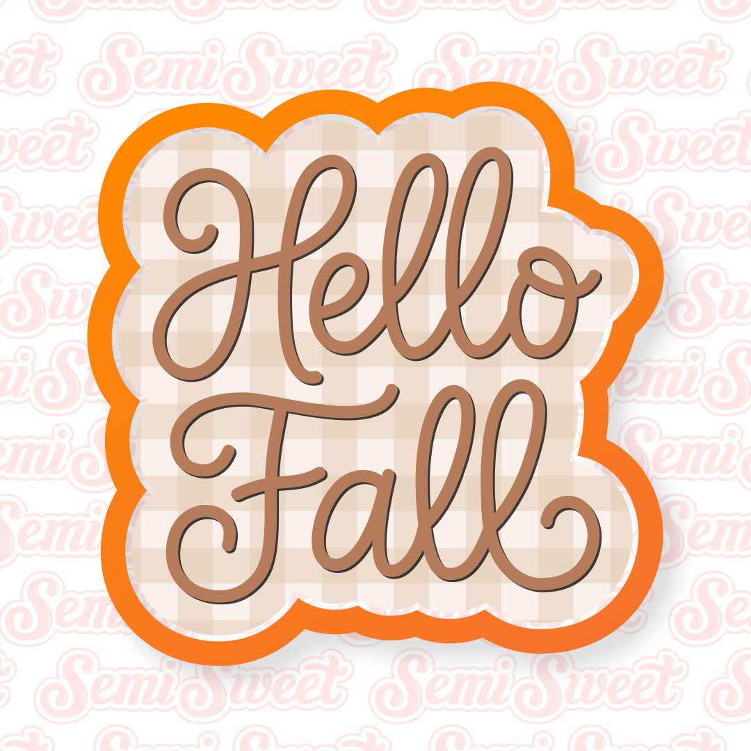 Hello Fall Script Cookie Cutter