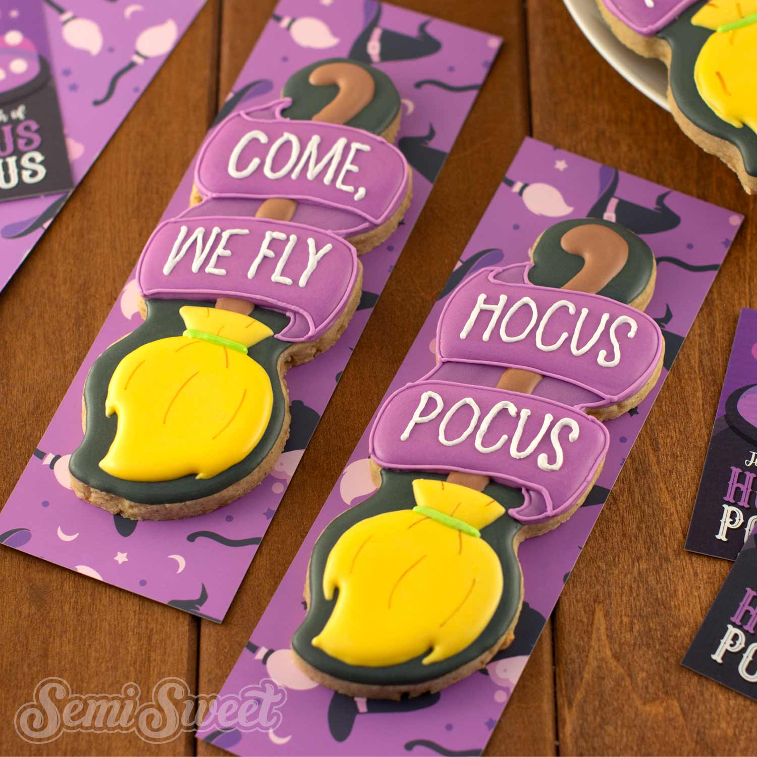 Skinny Banner Broom Cookie Cutter