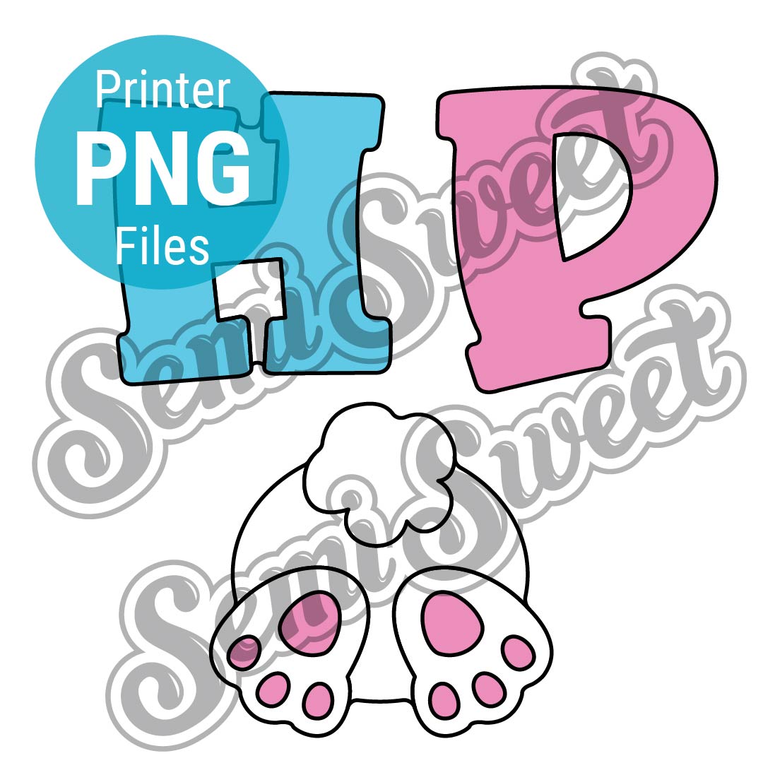 HOP Letter Set - PNG Images | Semi Sweet Designs