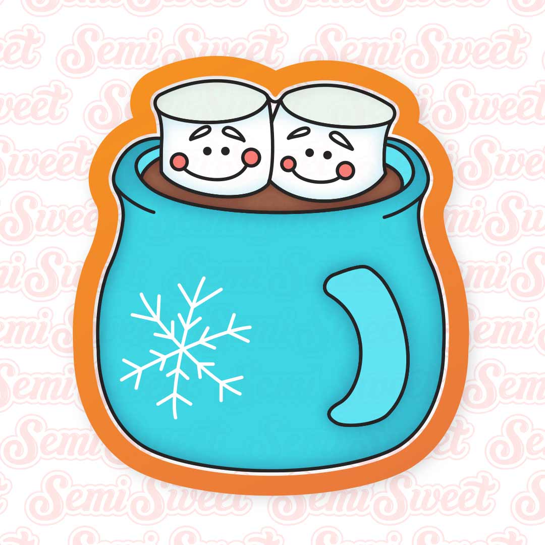 Hot Chocolate Mug Cookie Cutter | Semi Sweet Designs