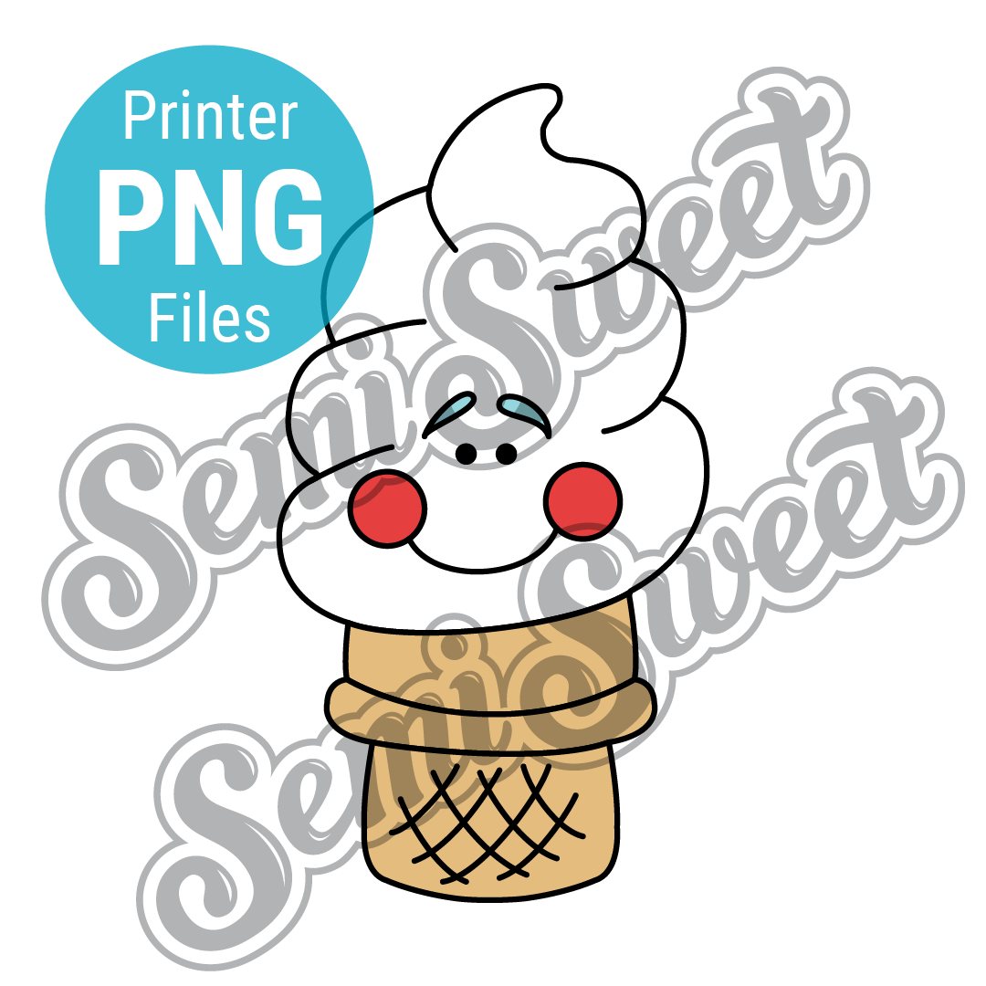 Soft Serve Cone - PNG Images | Semi Sweet Designs