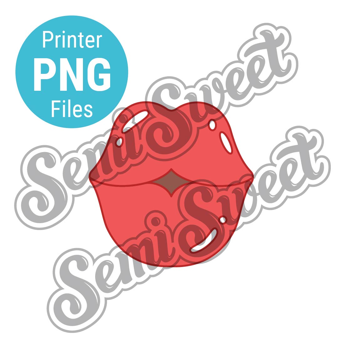 Kiss Lips - PNG Images made by Semi Sweet Designs