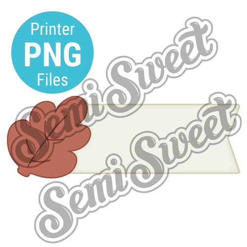 Leaf Name Flag Plaque - PNG Images