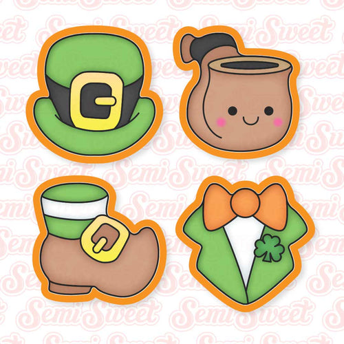 Leprechaun Clothes Mini Cookie Cutter Set