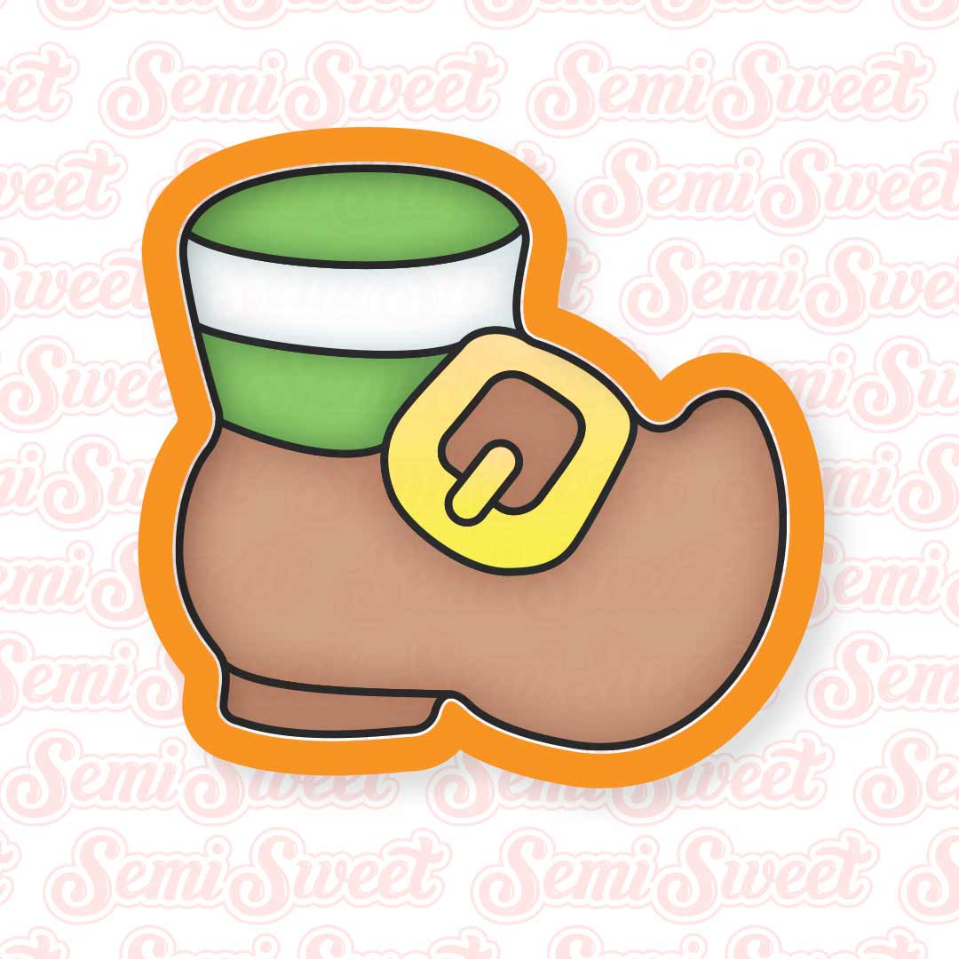 Leprechaun Shoe Cookie Cutter | Semi Sweet Designs