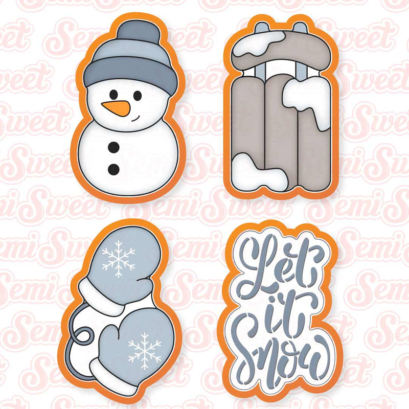 Let It Snow Cookie Cutter Set | Semi Sweet Designs