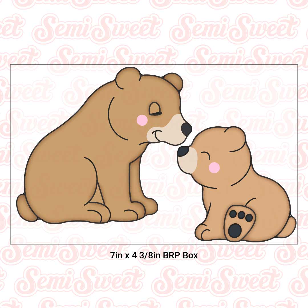 2-Pc Mama Bear & Baby Bear Cookie Cutter Set