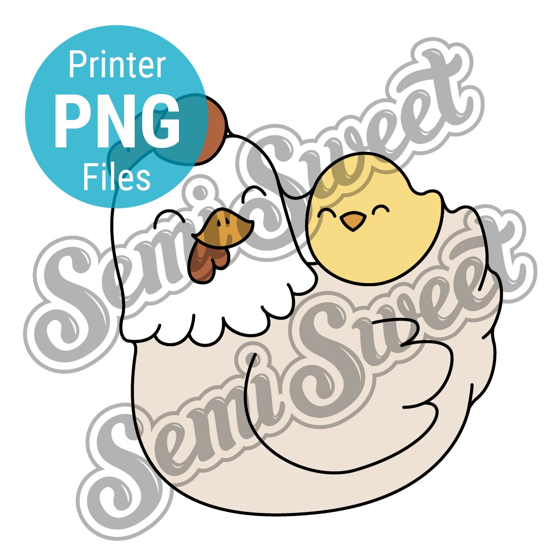 Mama Chicken Hen - PNG Images | Semi Sweet Designs