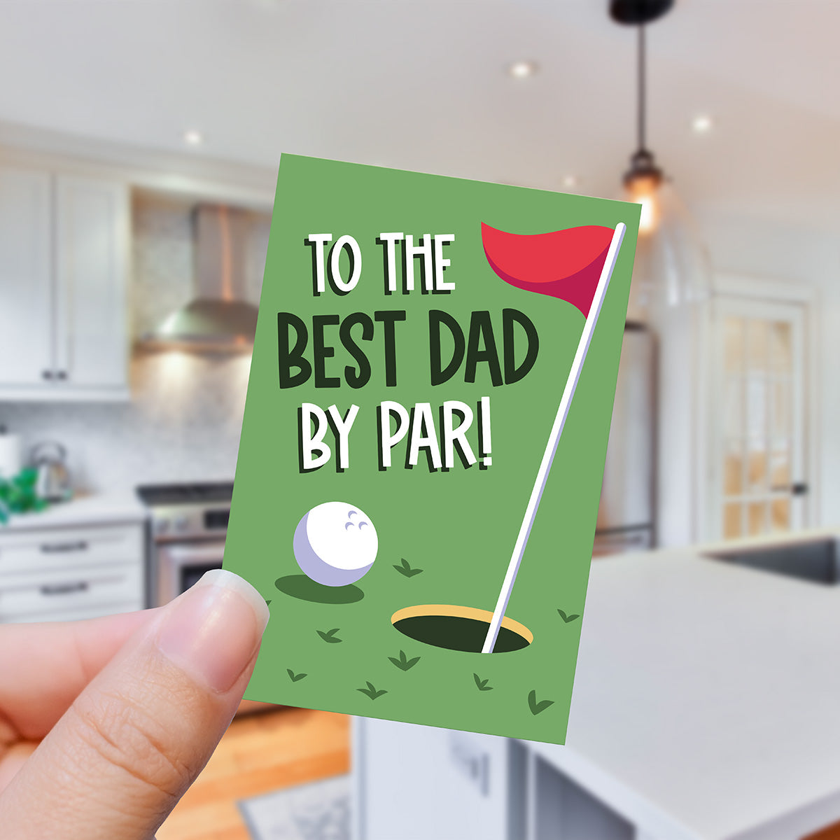 Best Dad by Par! 2" x 3" Golf Tag - Pack of 25