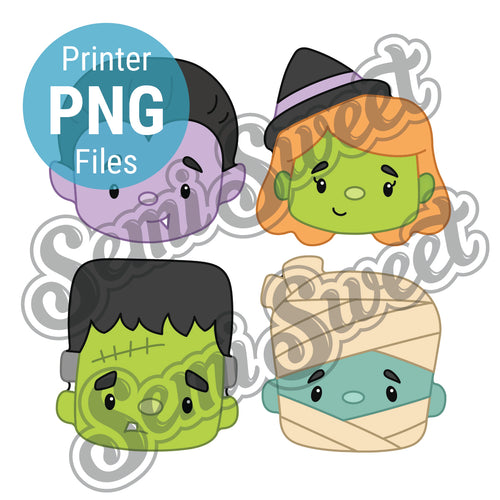 Monster Kids Set - PNG Images