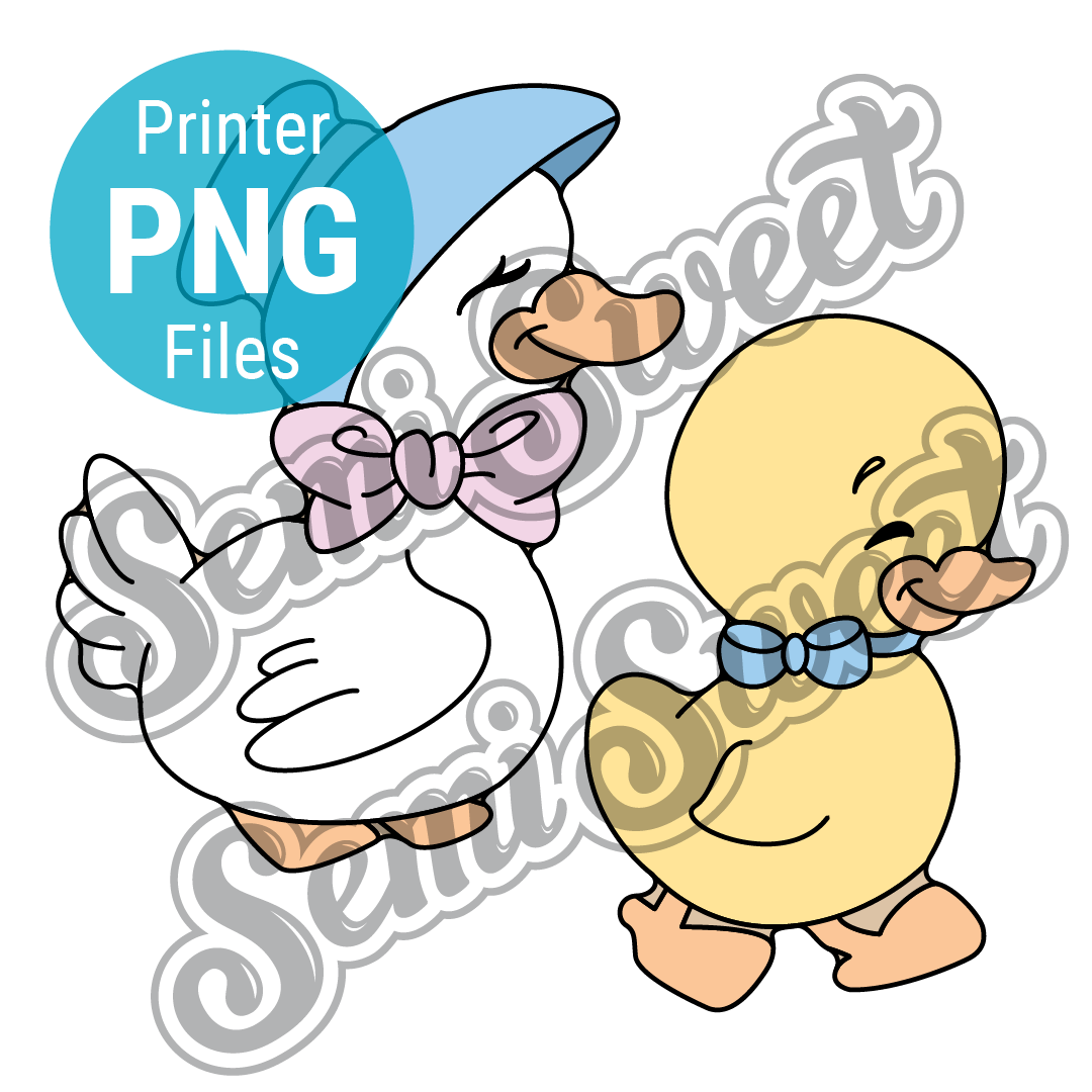 Spring Mother & Duckling Set - PNG Images | Semi Sweet Designs