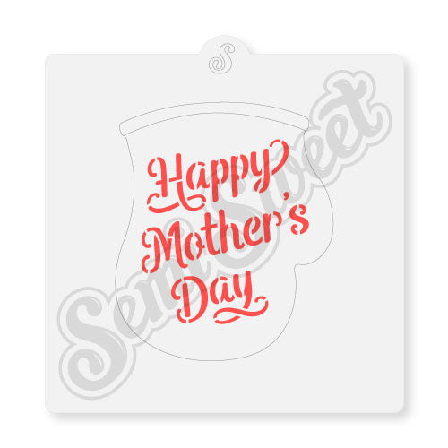 Happy Mother's Day Oven Mitt Stencil
