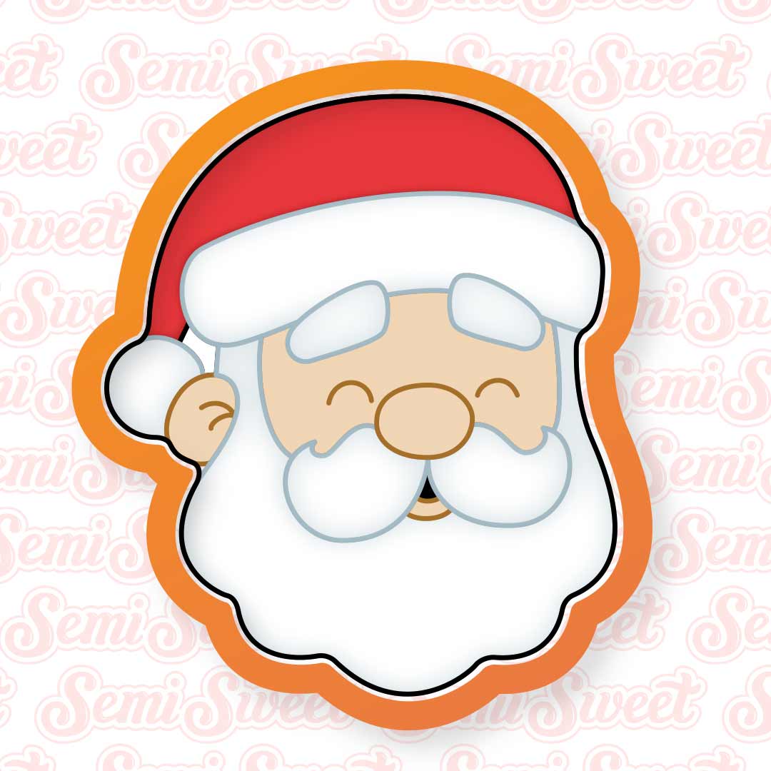 Cute Santa Face Cookie Cutter