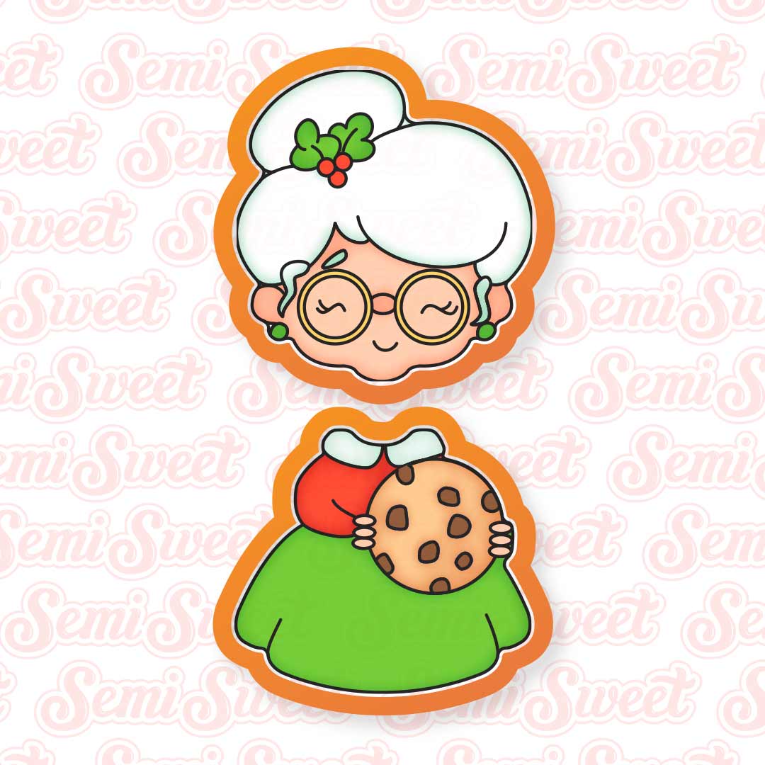 Cookie Mrs. Claus Cutter Set | Semi Sweet Designs