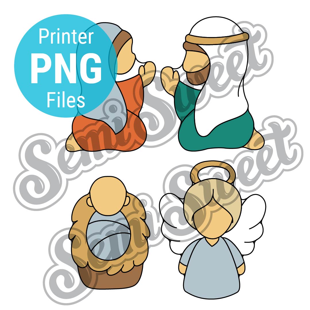 Nativity Cookie Cutter Set - PNG Images | Semi Sweet Designs