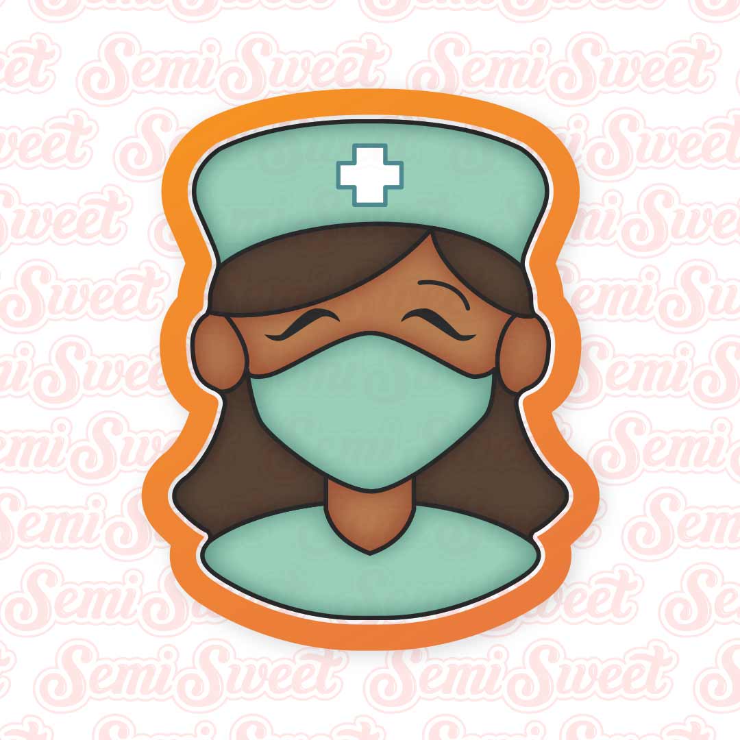 Female Nurse Doctor Cookie Cutter | Semi Sweet Designs