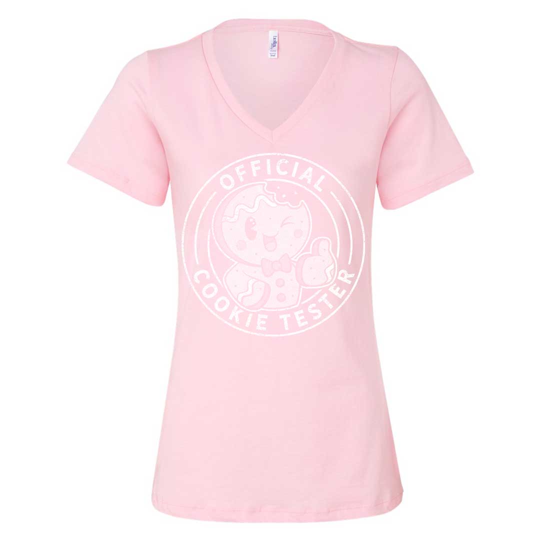 Official Cookie Tester Ladies V-Neck T-Shirt