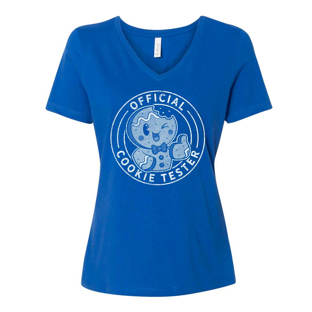 Official Cookie Tester Ladies V-Neck T-Shirt