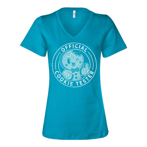 Official Cookie Tester Ladies V-Neck T-Shirt