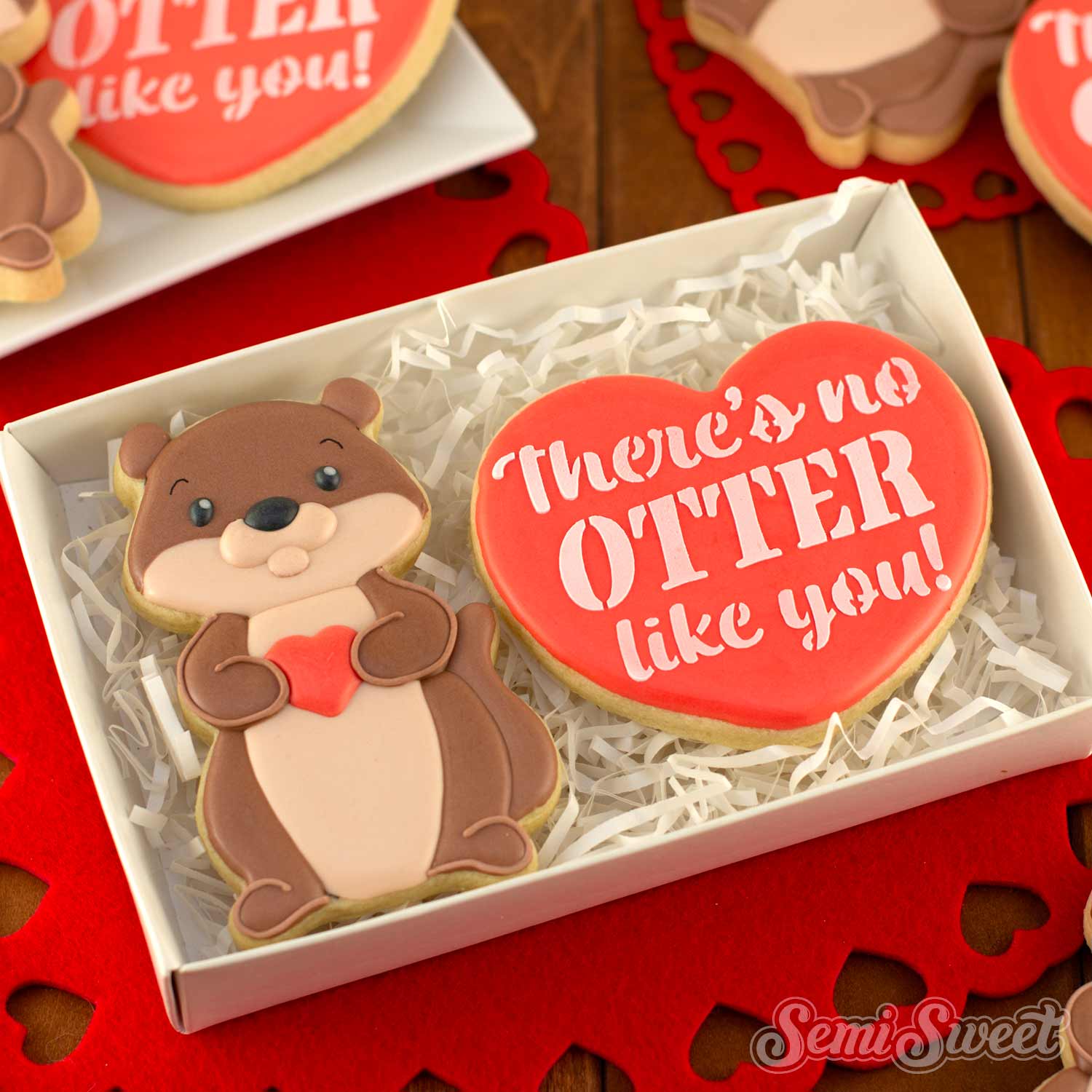 There's no OTTER like you! Cookie Stencil