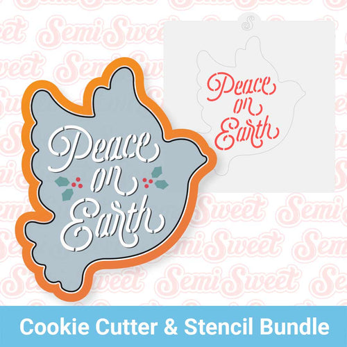 Peace on Earth Dove Cutter & Stencil Bundle