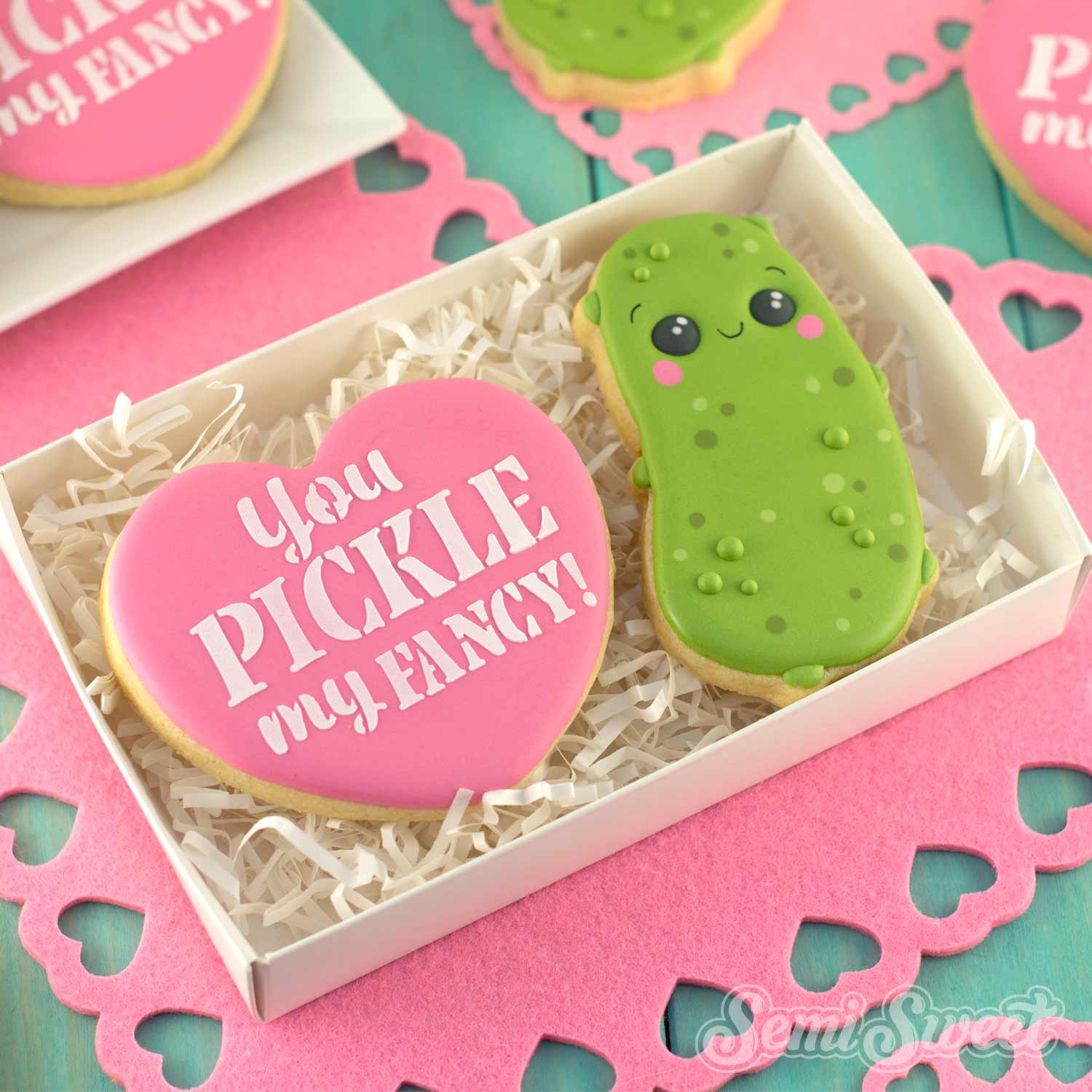 You PICKLE my FANCY! Cookie Stencil