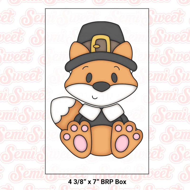 2-Piece Pilgrim Male Fox Cookie Cutter Set