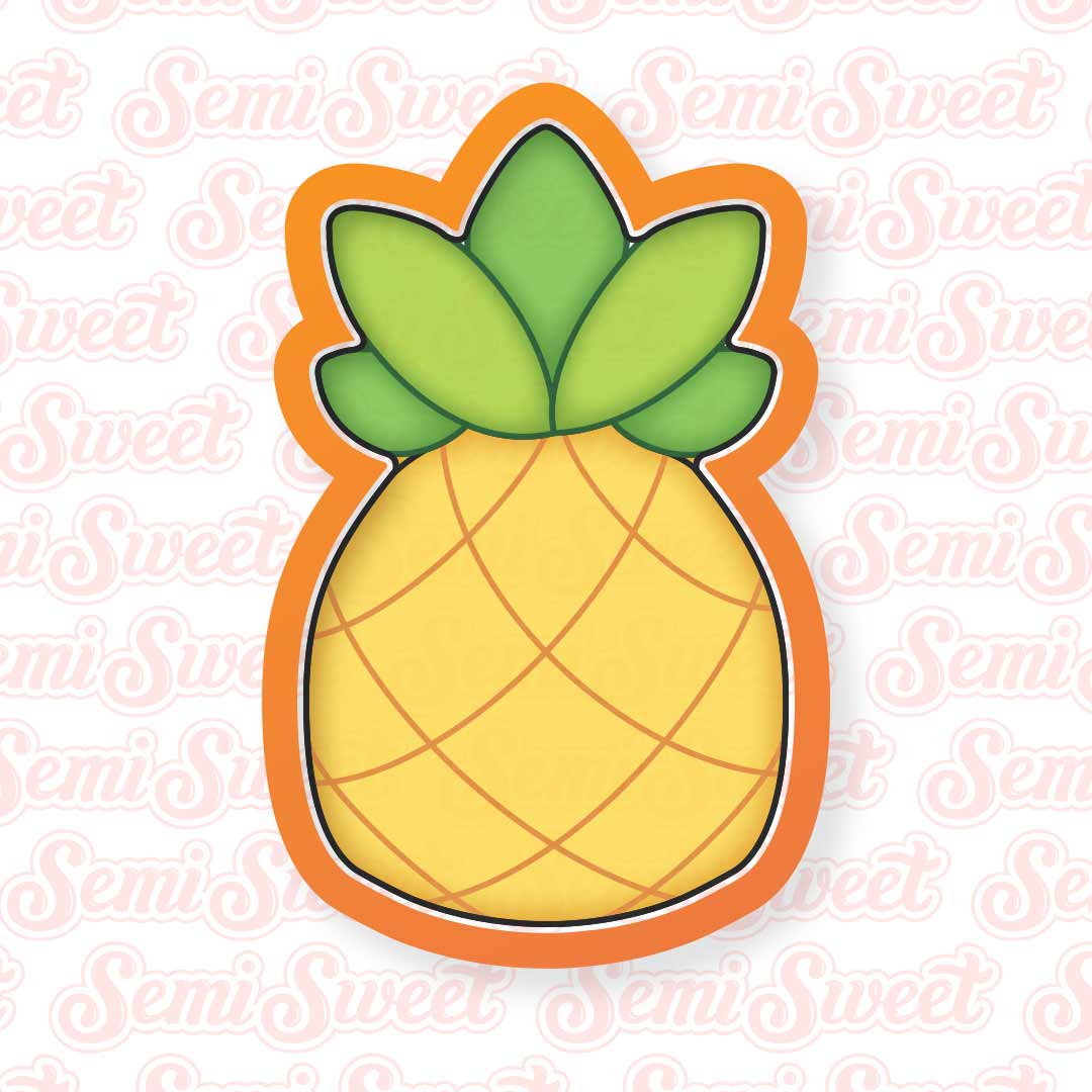 Pineapple Cookie Cutter | Semi Sweet Designs