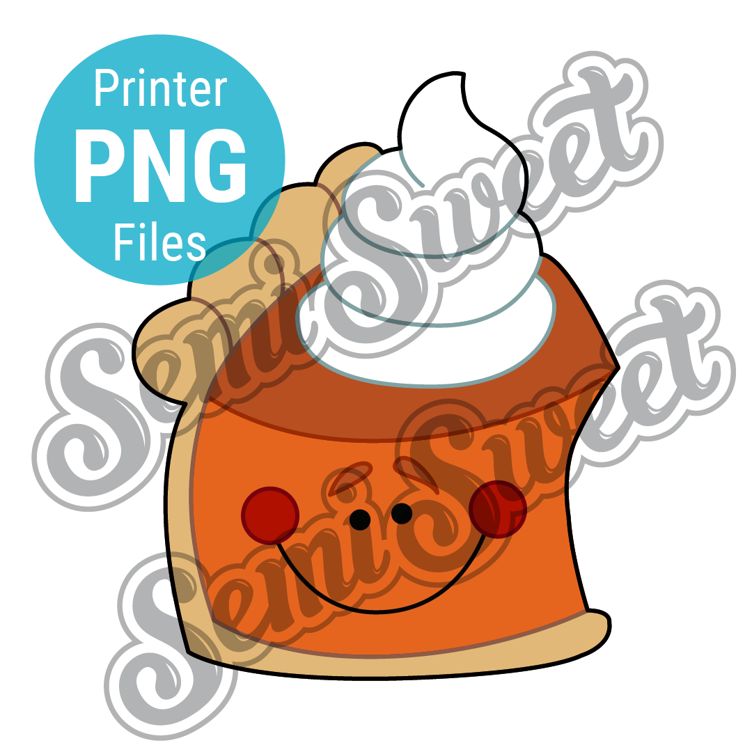 Pumpkin Pie Slice - PNG Images | Semi Sweet Designs