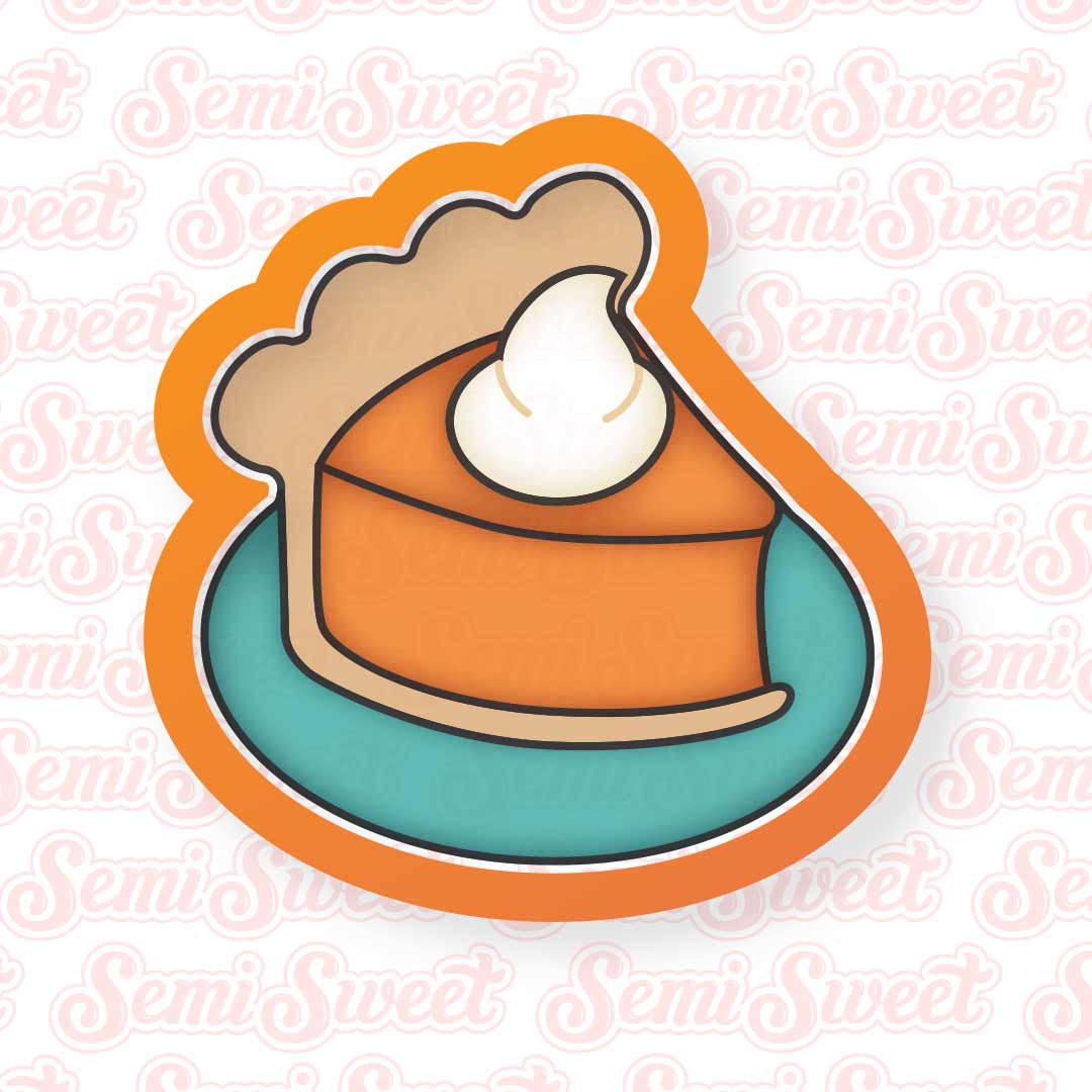 Pie on Plate Cookie Cutter | Semi Sweet Designs