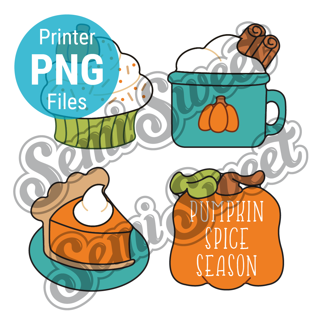 Pumpkin Spice Mini Set - PNG Images | Semi Sweet Designs