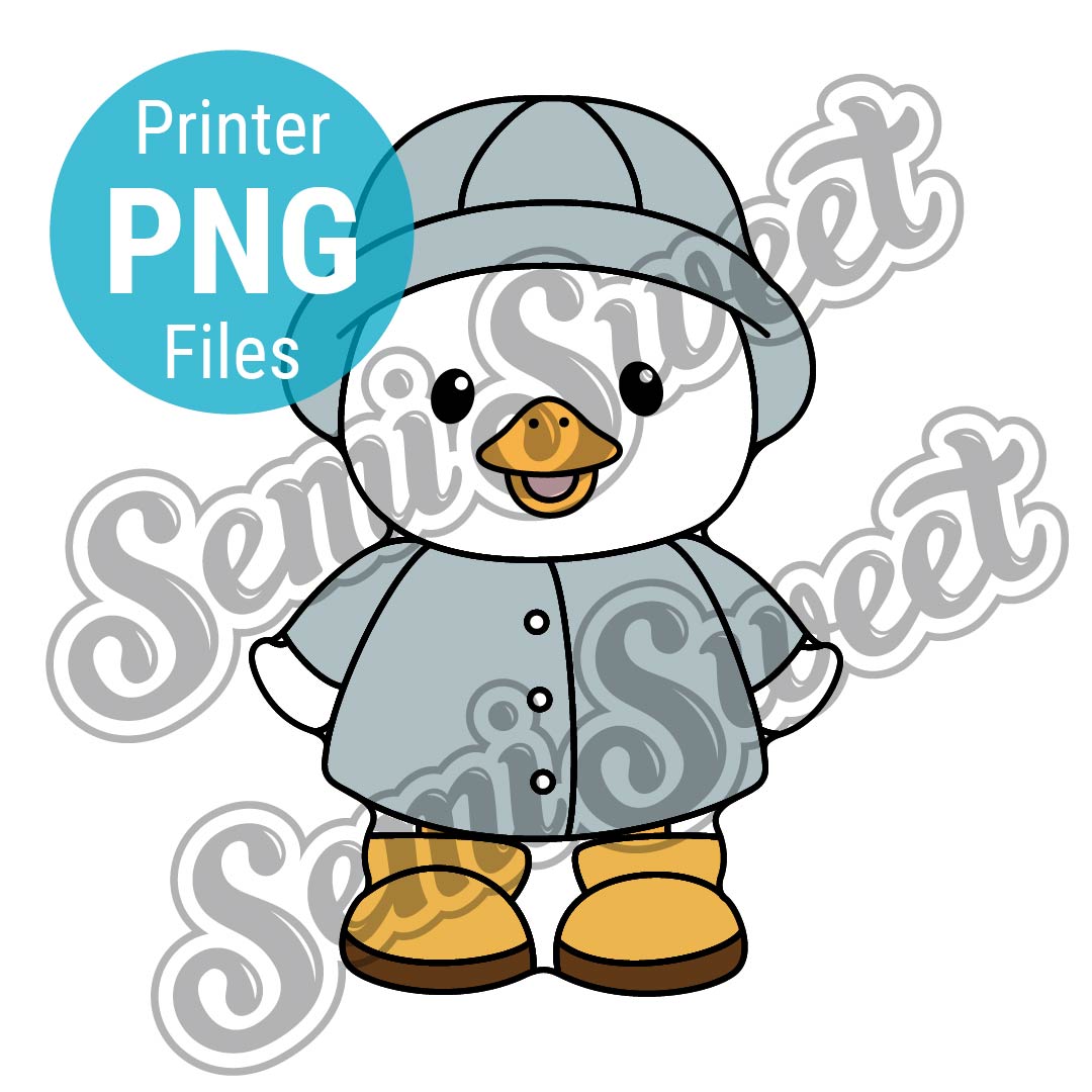 Raincoat Duck - PNG Images | Semi Sweet Designs