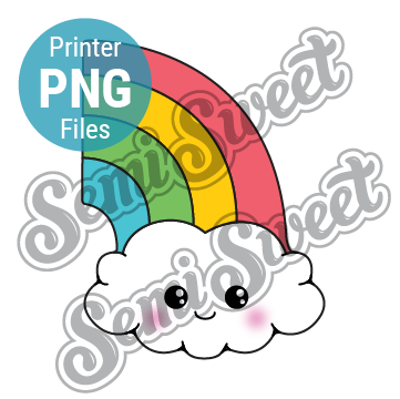 Half Rainbow Cloud - PNG Images