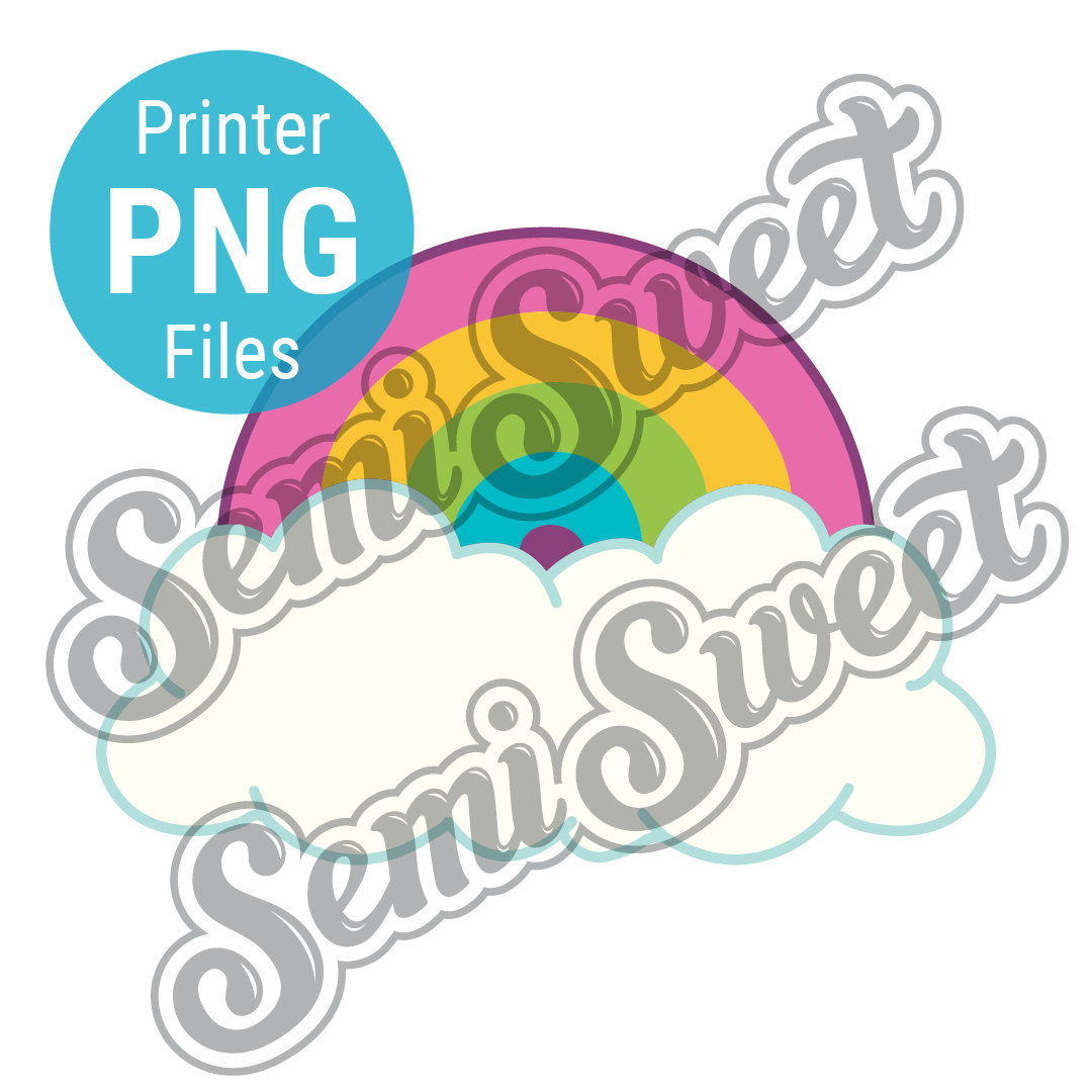 Rainbow Cloud - PNG Images | Semi Sweet Designs