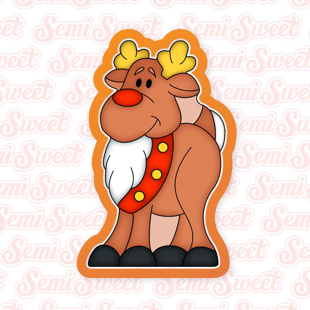 Reindeer Body Cookie Cutter | Semi Sweet Designs