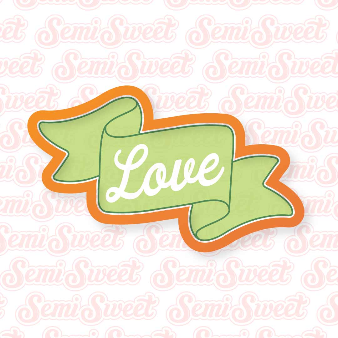 Ribbon Banner Cookie Cutter | Semi Sweet Designs