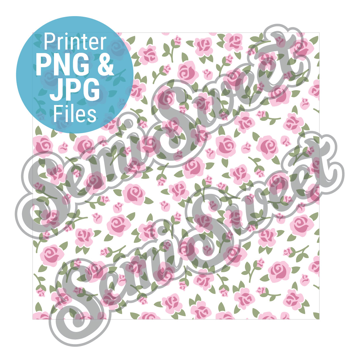 Rose Garden Pattern - PNG & JPG Images