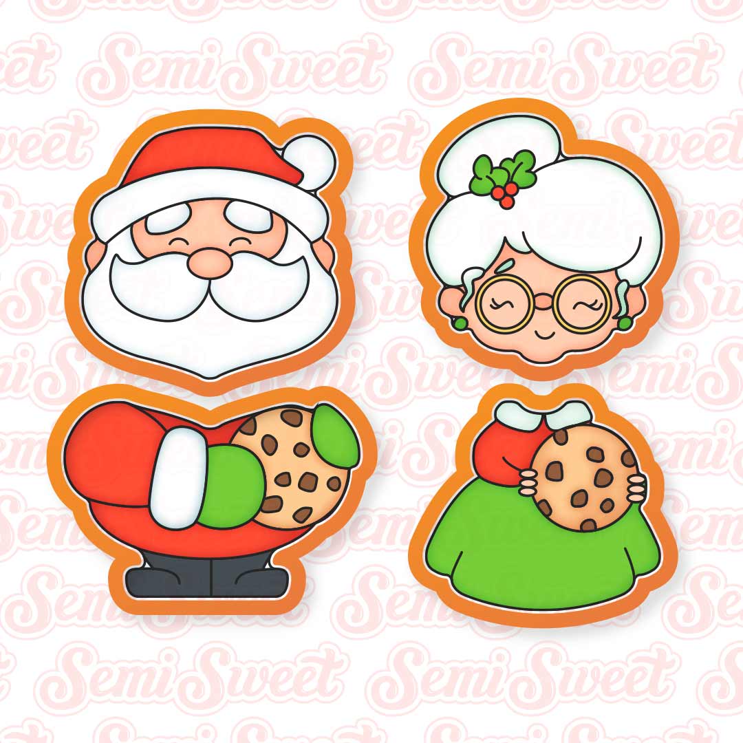 Cookie Claus Couple Cutter Set | Semi Sweet Designs