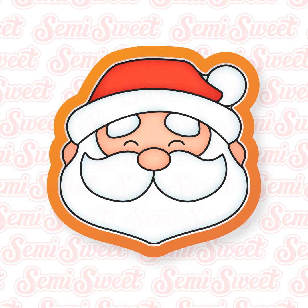 Cookie Santa Head Cookie Cutter | Semi Sweet Designs