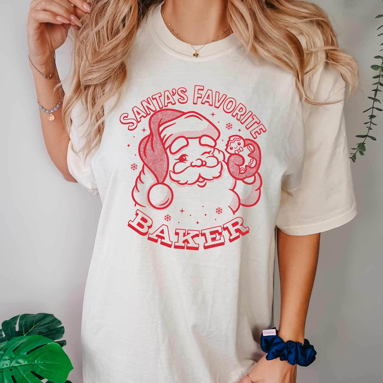 Santa's Favorite Baker (Red Ink) Unisex T-Shirt