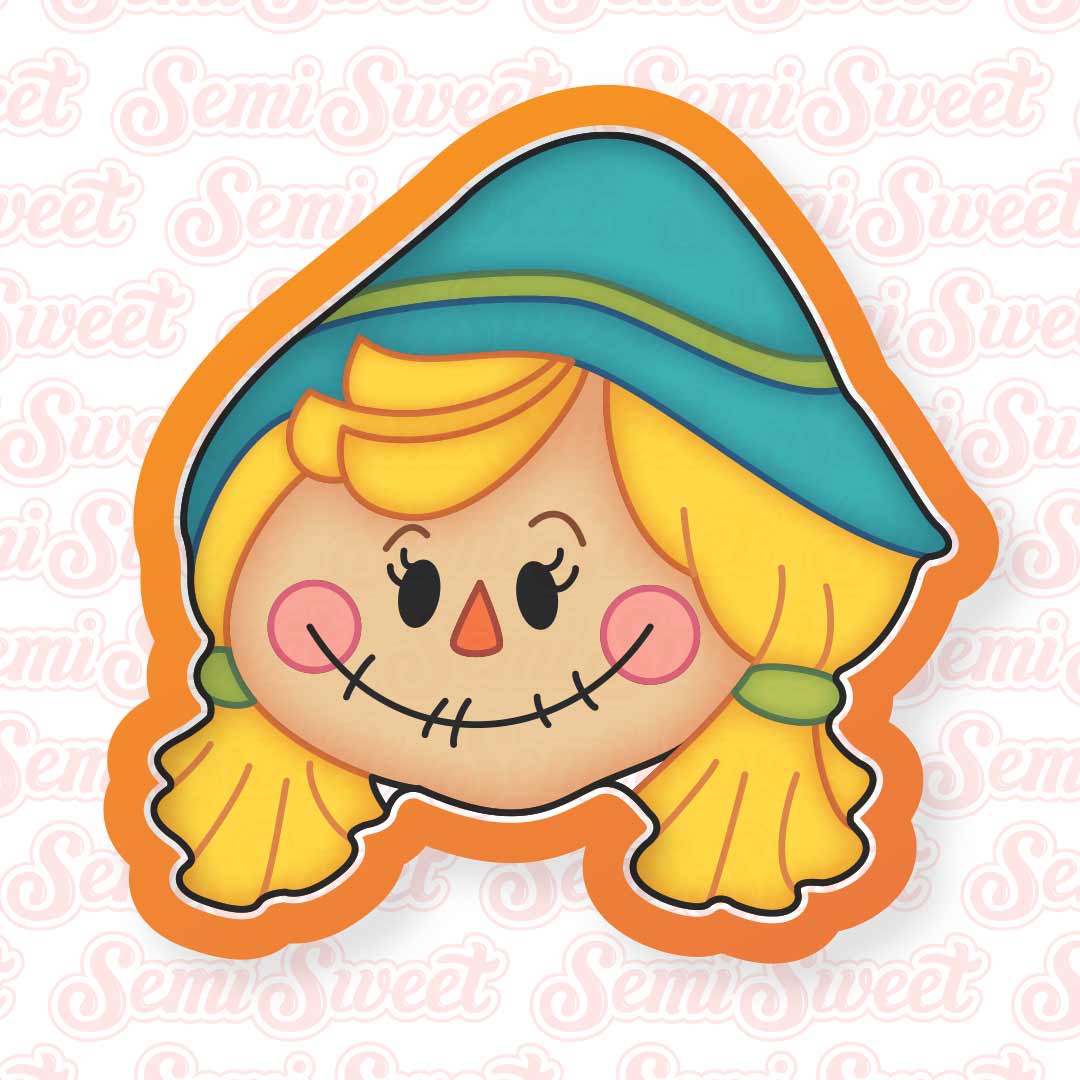 Scarecrow Girl Cookie Cutter | Semi Sweet Designs