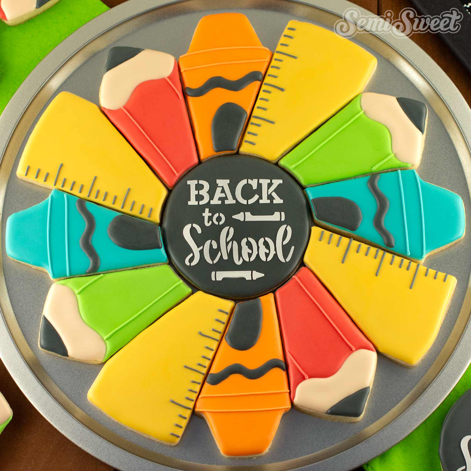 back to school cookie platter