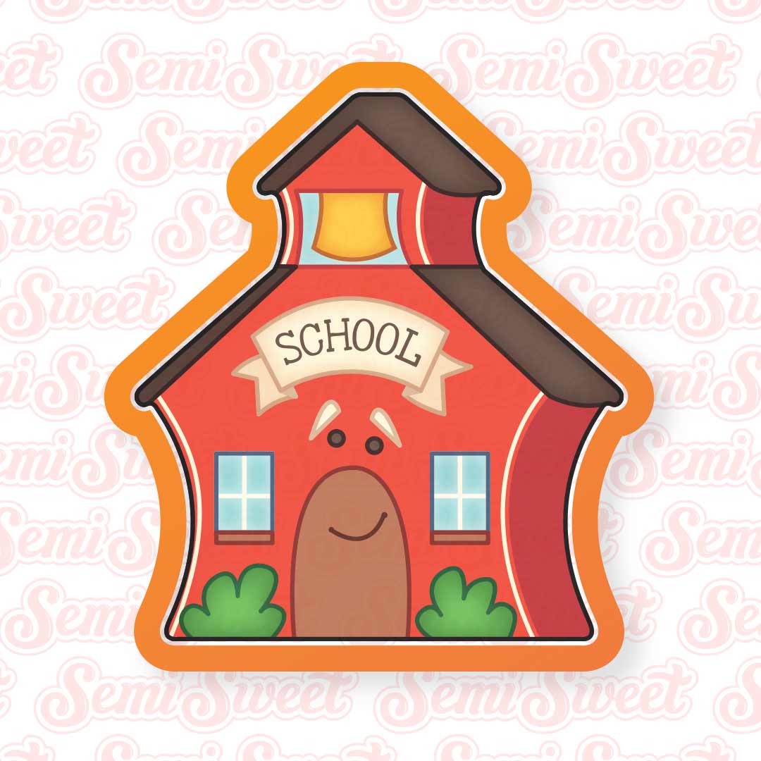 Schoolhouse Cookie Cutter | Semi Sweet Designs