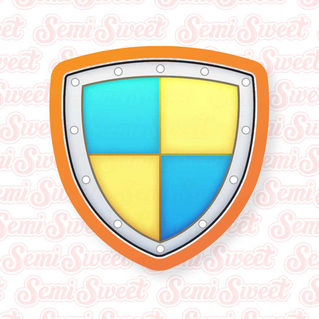 Shield Cookie Cutter | Semi Sweet Designs