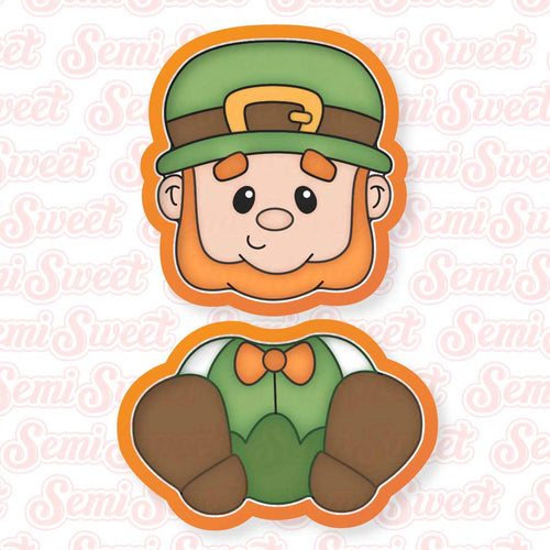 2-Piece Sitting Leprechaun Cookie Cutter Set