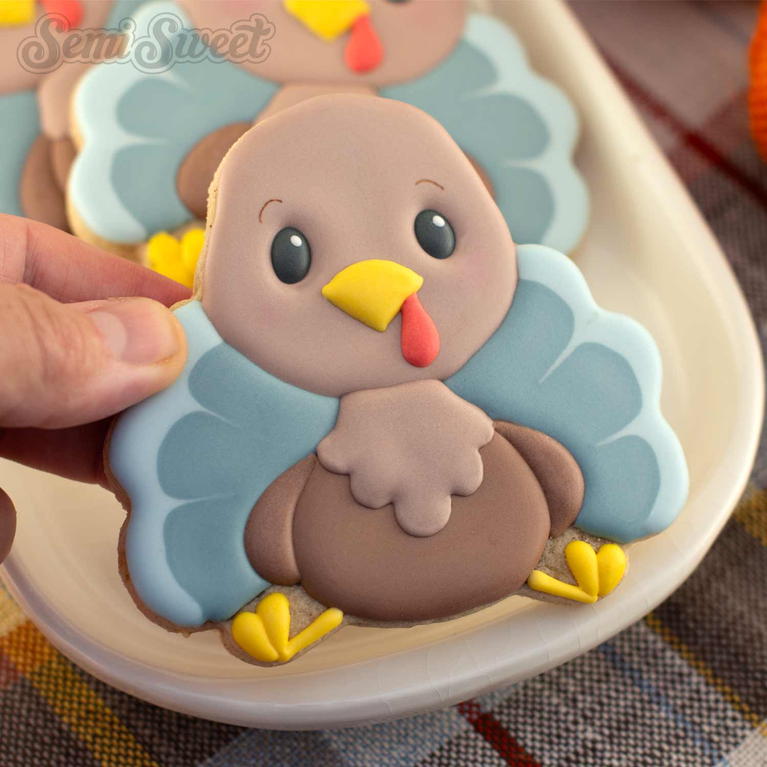 Sitting Turkey Cookie Cutter