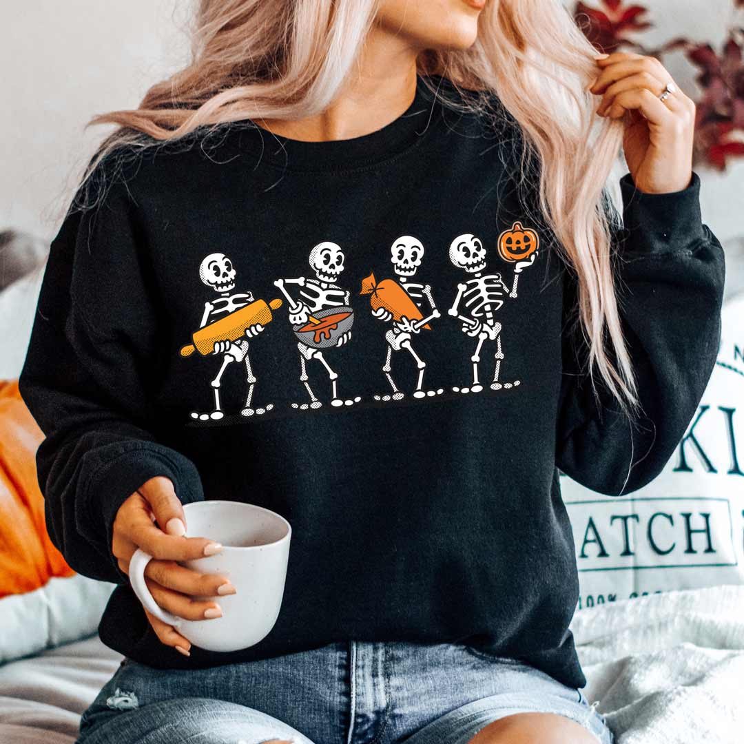 Cookie Decorating Skeletons Unisex Sweatshirt