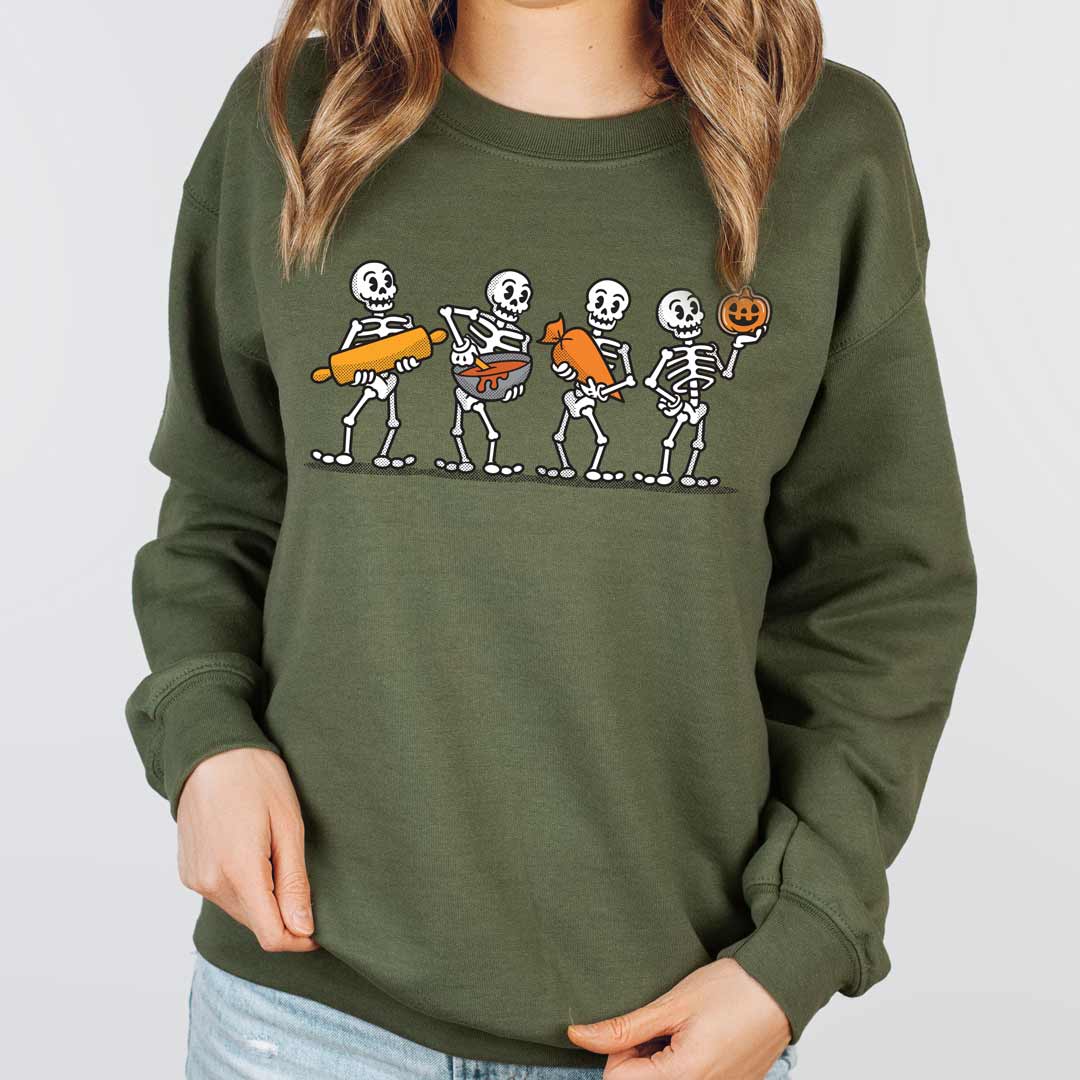 Cookie Decorating Skeletons Unisex Sweatshirt