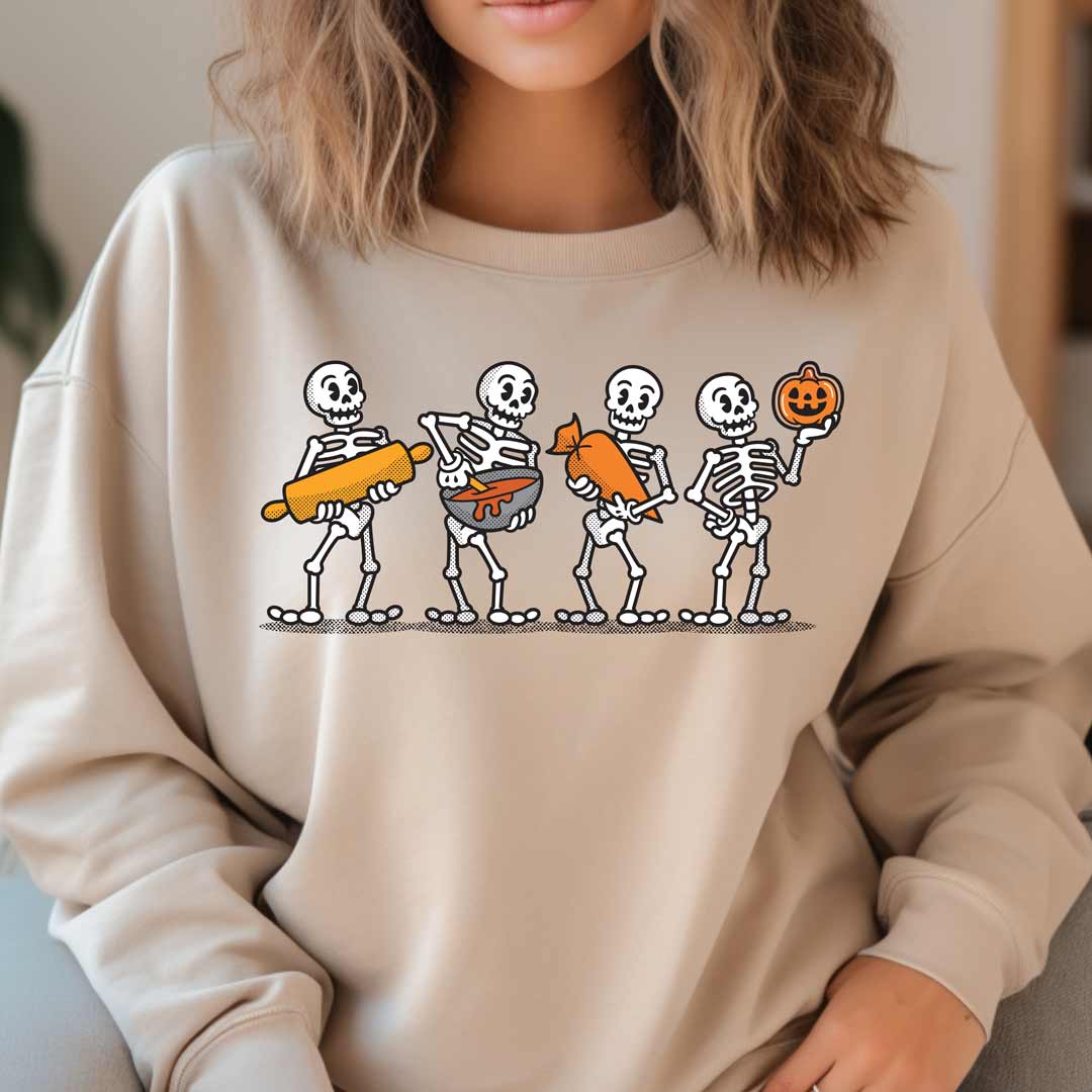 Cookie Decorating Skeletons Unisex Sweatshirt